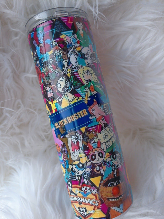 20oz Duo Lid 90s Sublimated Tumbler
