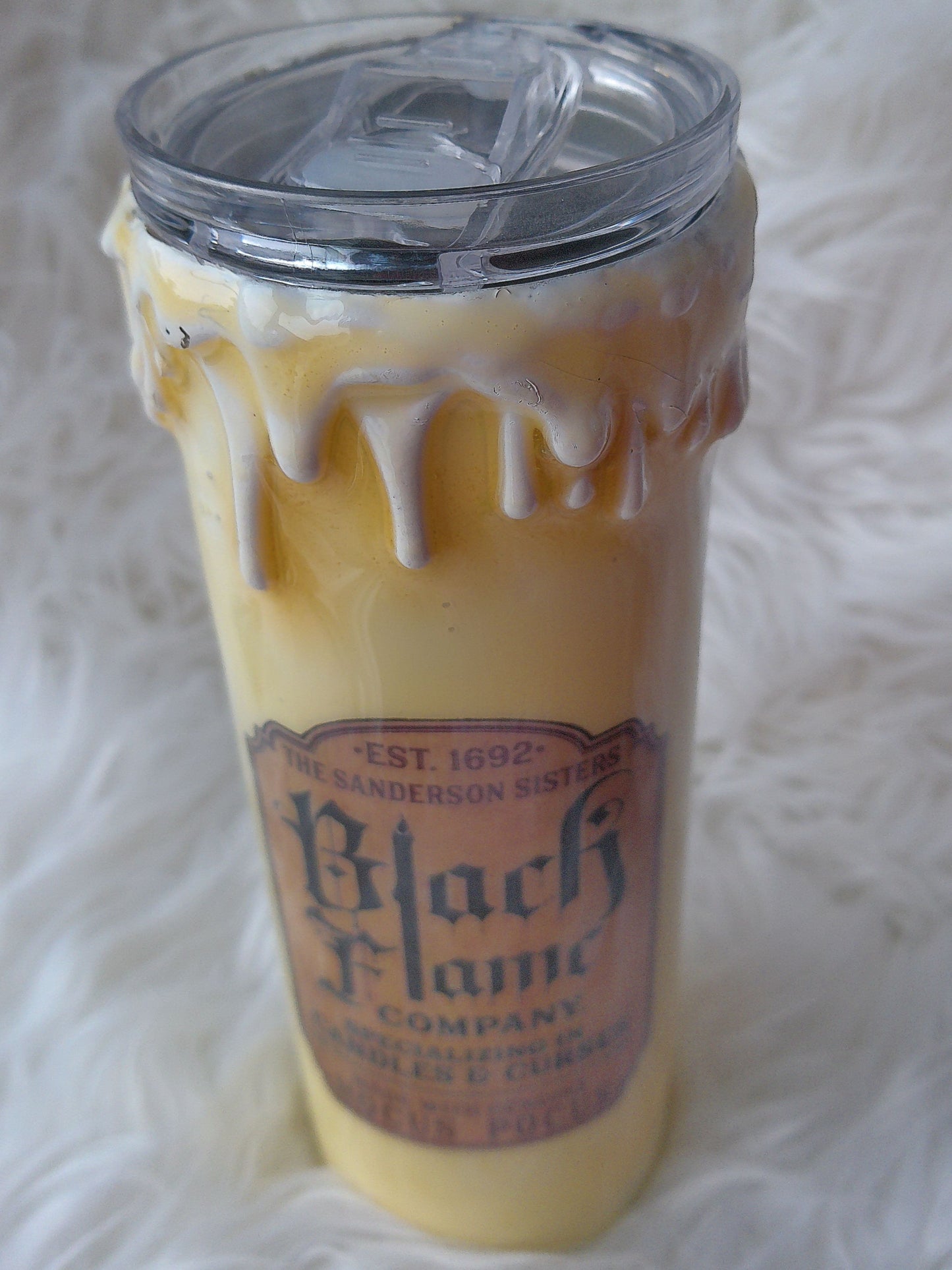 20oz Black Flame Candle Tumbler