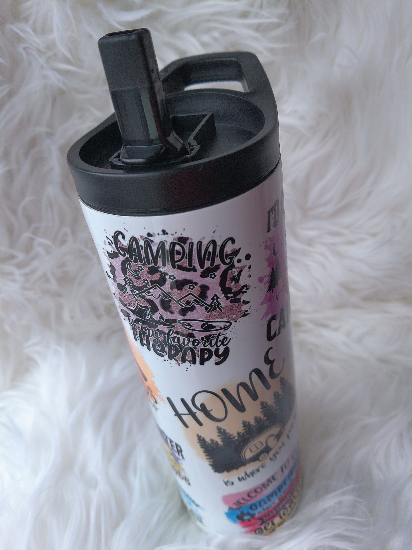 20oz Duo Camping Saying Sublimated Tumbler