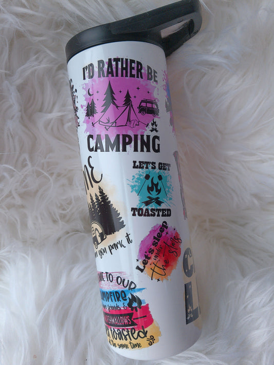 20oz Duo Camping Saying Sublimated Tumbler