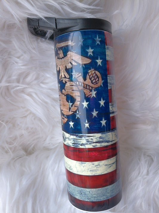 20oz Duo Once a Marine Sublimated Tumbler