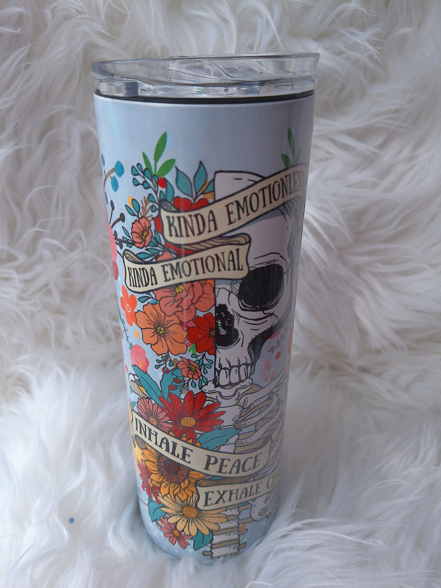 20oz Duo Inhale Peace Exhale Chaos Sublimated Tumbler