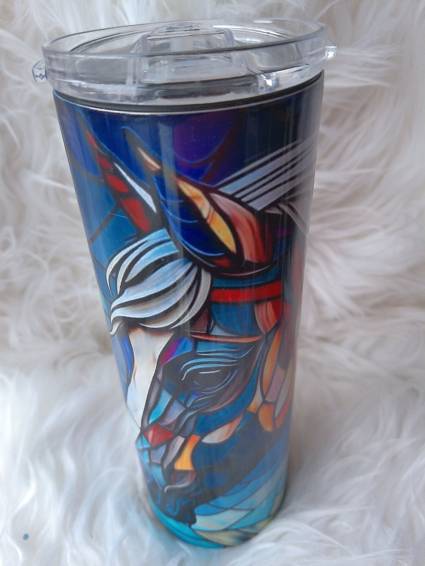 20oz Duo Stained Glass Horse Sublimated Tumbler