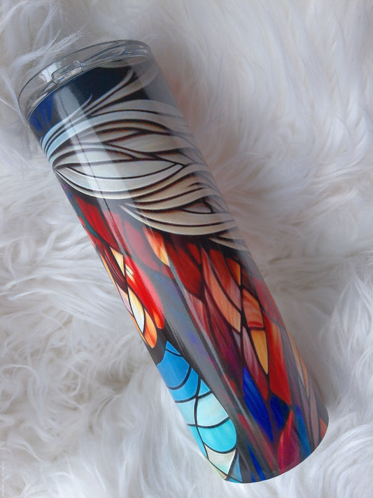 20oz Duo Stained Glass Horse Sublimated Tumbler